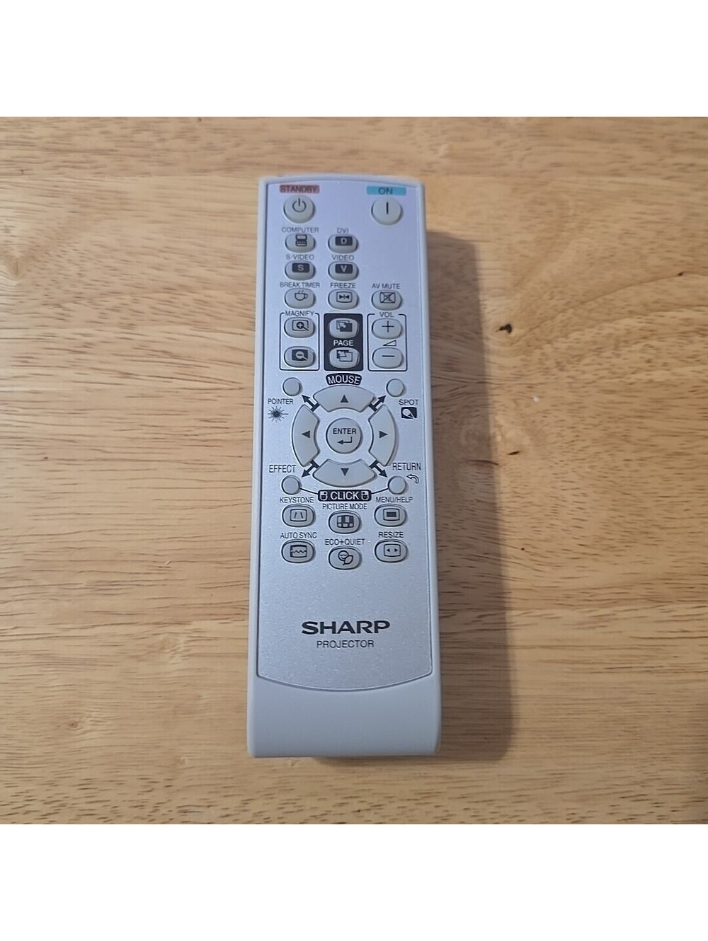Sharp RRMCGA662WJSA Projector Remote Control - Tested, Works